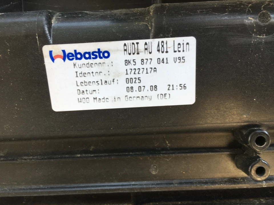 2009-2016 Audi A4 B8 Sunroof Moonroof Sliding Glass Assembly Upper OEM - Image 3 of 4