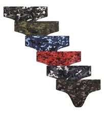 6 Pk Boys Kids Camouflage Briefs Underpants 100 Cotton Underwear 5-6 years