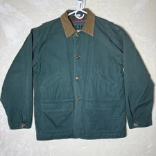VTG Urban Equipment Green Chore Jacket Flannel Lined Field Barn Coat Lg