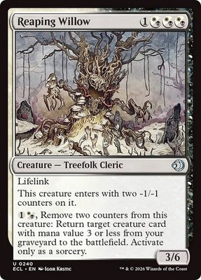 REAPING WILLOW x4 mtg NM-M Lorwyn Eclipsed 4 Unc