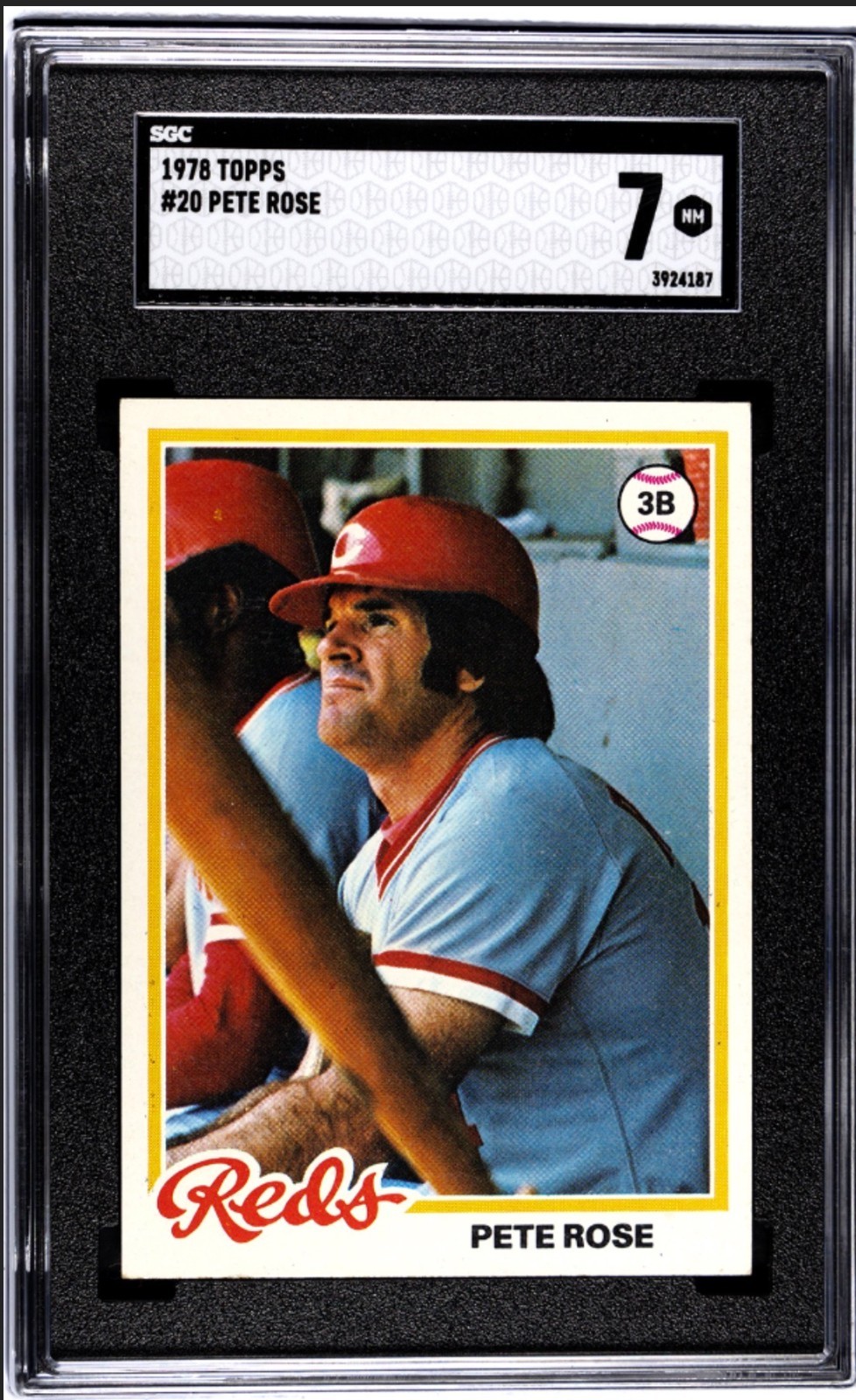 1978 Topps Pete Rose Card #20 SGC 7 near mint