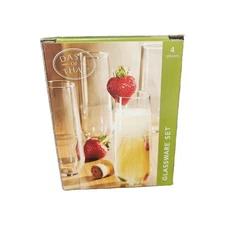Dash Of That Set Of 4 Stemless Champagne Glasses 5 3/4"