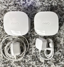 eero J010001 Dual-Band Mesh Wi-Fi System Router 2 Pack White Adapters
