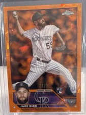 2023 Topps Chrome Update Series Sapphire - Jake Bird #USCS162 Orange /25 (RC)