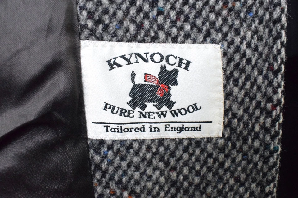 HAMMERSLEY Donegal Tweed Balmacaan Coat Size 38R/48R Medium Flecked Raglan - Image 3 of 4