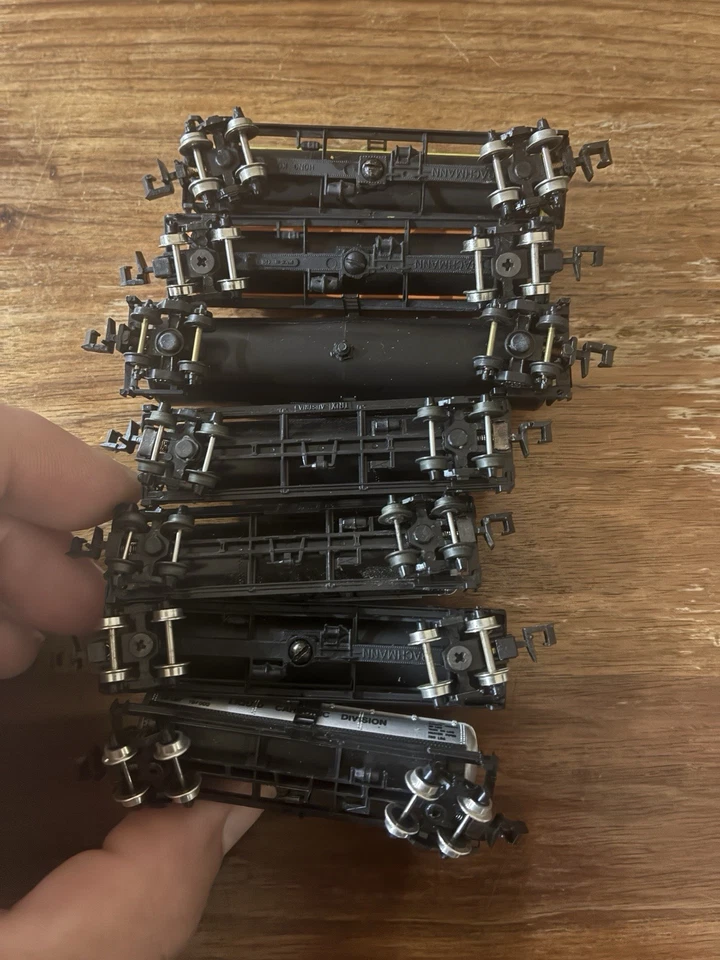 [T-N] Нефтяные танкеры Bachman/Trix масштаба N лот из 7 штук без футляров - Изображение 3 из 4