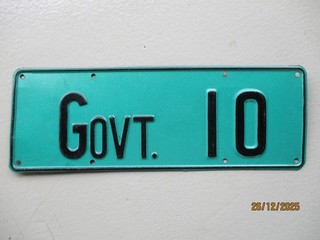 Samoa Government License Plate