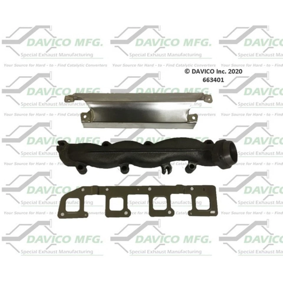 663401 Davico colector de escape lado izquierdo para Ram Truck Hand Dodge 2500 Foto 2 de 3