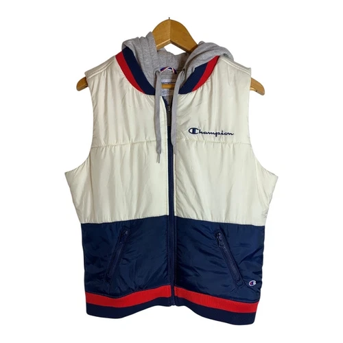 VETEMENTS Champion Giubbotto donna imbottito con cappuccio felpa cappuccio isolato full zip medio