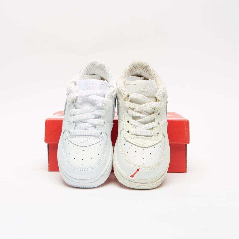 NIKE Air Force 1 Low Infant White SIZE 8.5 Trainers - Image 3 of 4