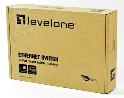 Digital Data levelone, 16-Port-Gigabit-Switch, GEU-1621