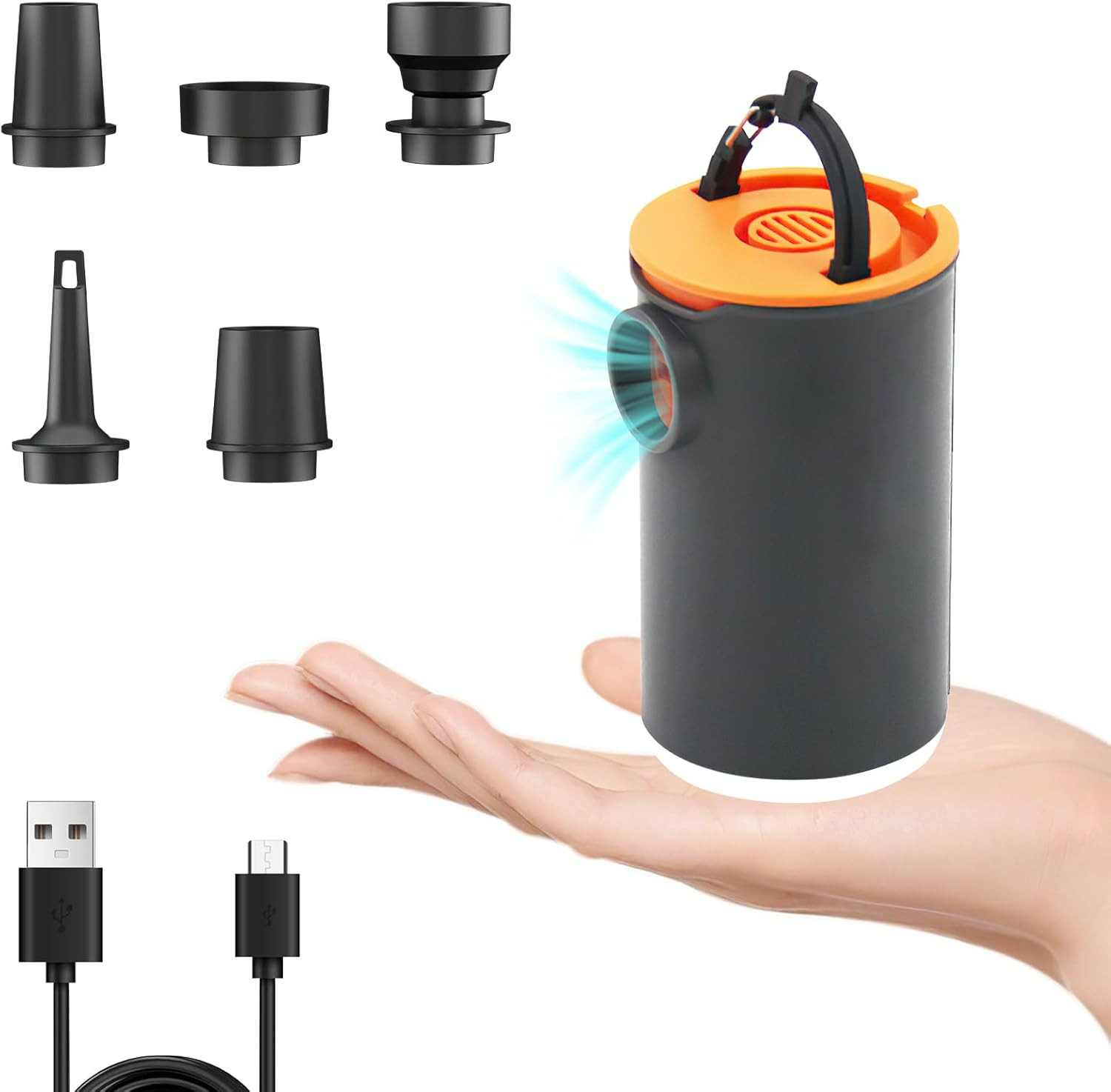 Pompa Elettrica Portatile 2 in 1 Materasso - 240L/Min 6 Ugelli Offerta