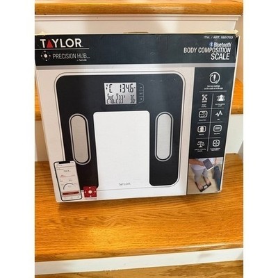 Taylor Precision Hub Bluetooth Body Composition Smart Scale Model 5331891 NOB