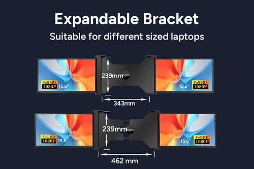 Refurbished Kogan XPRESSO 15.6" Full HD Pro Dual Screen Tri-Fold Portable - Picture 8 of 13
