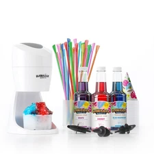 Machine Kit - 3 Flavors, 25 Cups, Straws, Pourers, Ice Molds