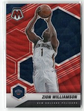 2020-21 Panini Mosaic | Zion Williamson | #49 | Mosaic Red Wave | NM