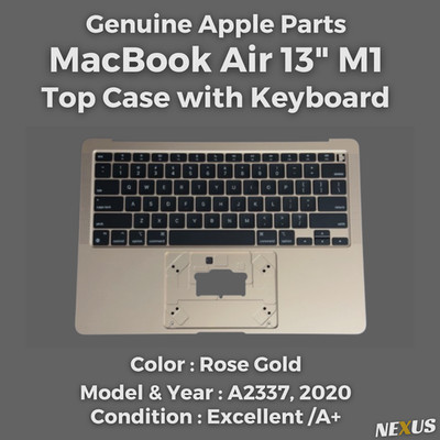 OEM Apple MacBook Air 13 M1 2020 A2337 Top Case Keyboard Rose Gold