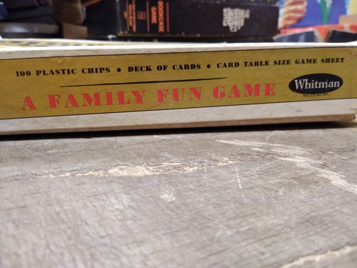 Vtg Whitman Publishing Co Rummy Royal Card Game 54 Cards Chips Game Sheet w/Box! - Picture 10 of 16