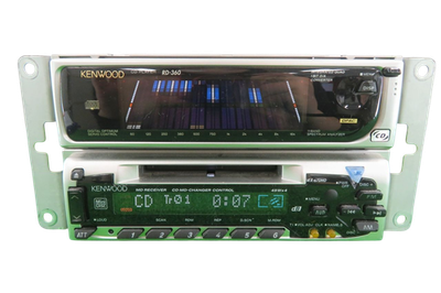 【良品】KENWOOD RX670MD + RD360【当時物】 Car Stereo Kenwood RX-670MD MD Receiver RD-360 CD Player Set Power