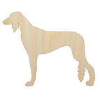 Saluki Dog Solid Unfinished Wood Shape Piece Cutout for Diy Craft Projects
