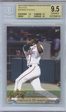 2008 GREENSBORO GRASSHOPPERS GIANCARLO STANTON Minors #25 BGS Gem Mint 9.5