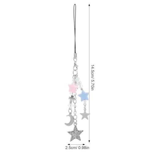 3 Pack Pentagram Mobile Phone Chain Student Cute Strap Bag Charms - 第 8/12 張圖片