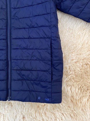 Lands End Jacket Youth Medium Size 8 Primaloft Puffer Coat Navy Blue Jacket - Picture 5 of 20
