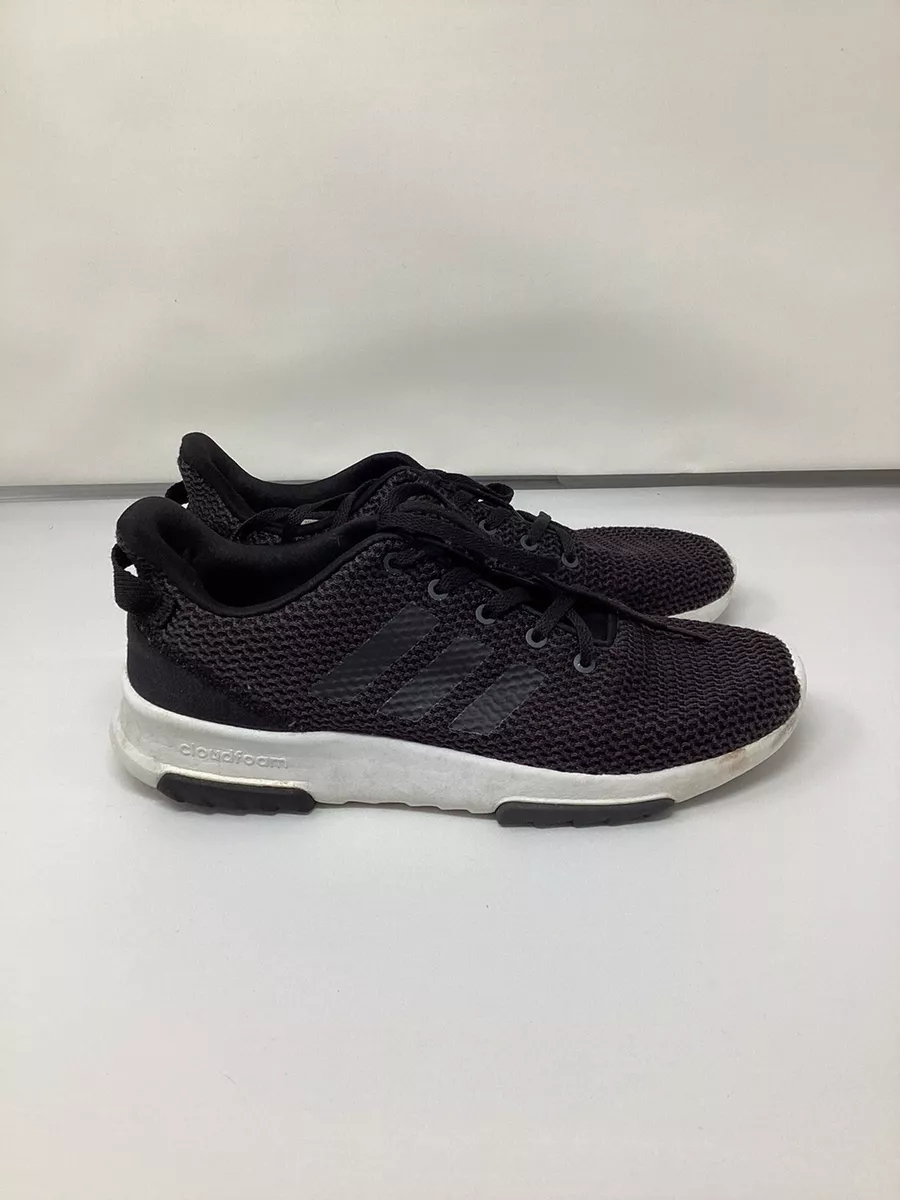 Adidas Size 8 Mens Cloudfoam Racer TR DA9306 Black Running Shoes