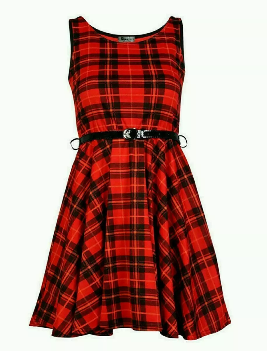 Tartan skater dress clearance uk
