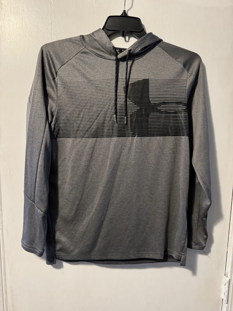 Men's Sz M Gray Under Armour Light Weight Pullover Long Sleeve