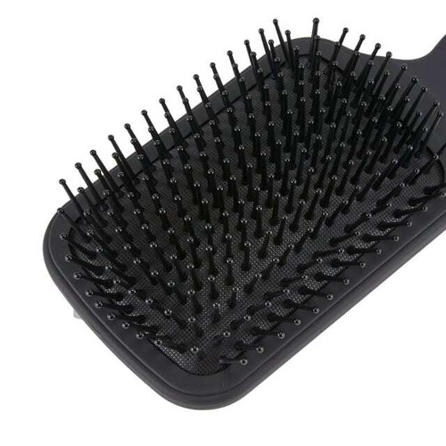 Large Paddle hair brush black metal Bristles for Wet and Dry Hair - Picture 3 of 6