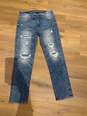 American Eagle Jeans Skinny 31 30 destroyed