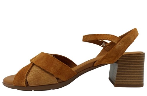 Sandali scarpe da donna Geox D45RLB casual comode tacco basso alla moda in pelle - Imagen 5 de 13