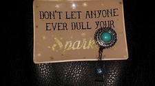 Crystals TURQUOISE I.D Badge Holder