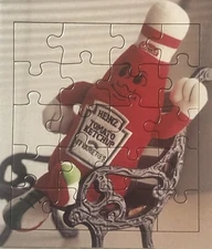 Vintage Limited Edition Heinz Ketchup 20 Piece Puzzle, Unique Advertising!
