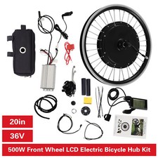 36V 500W Electric Bicycle Motor Conversion Kit Front Wheel E bike Hub Motor Kit