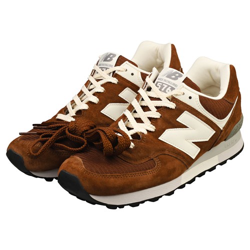 New Balance 576 Made In England Mens Casual Trainers in Brown White - 7.5 UK - Picture 8 of 8