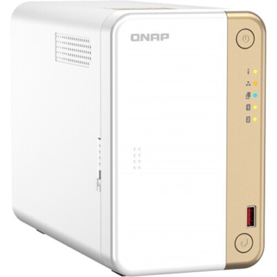 QNAP TS-262 2-Bay NAS Enclosure 2 x 3.5/2.5'' SATA III 6 Gb/s Drive Bays 2.0 GHz