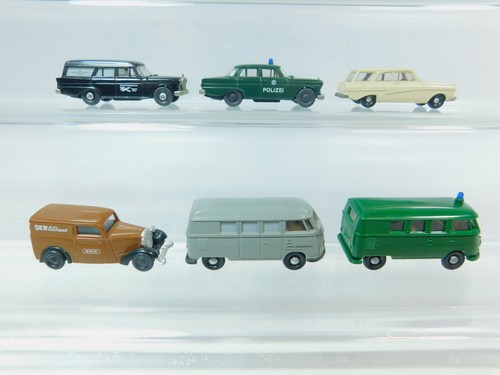 6X Brekina H0 Modello: DKW+VOLKSWAGEN/VW BULLY+FORD+MERCEDES-BENZ/MB #AV290-0,5 - Foto 2 di 5