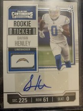 Daiyan Henley  Rookie 2023 Contenders  Football Auto