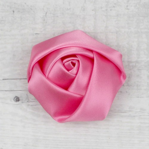 5/100Pcs 2" Large Rose Satin Ribbon Flowers Wedding Appliques Sewing DIY Craft - Picture 9 of 41