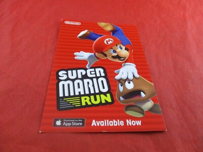 Super Mario Run App Store Apple Game Promo Display Information Card