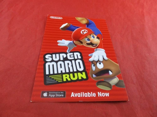 Super Mario Run App Store Apple Game Promo Display Information Card
