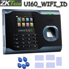ZKTeco U160 TCP/IP Biometric Fingerprint Time Clock Attendance System  WIFI-ID