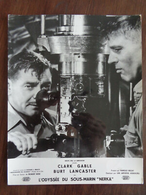 Aushangfoto / lobby card  U 23  / Run Silent Run Deep  C.Gable , B.Lancaster