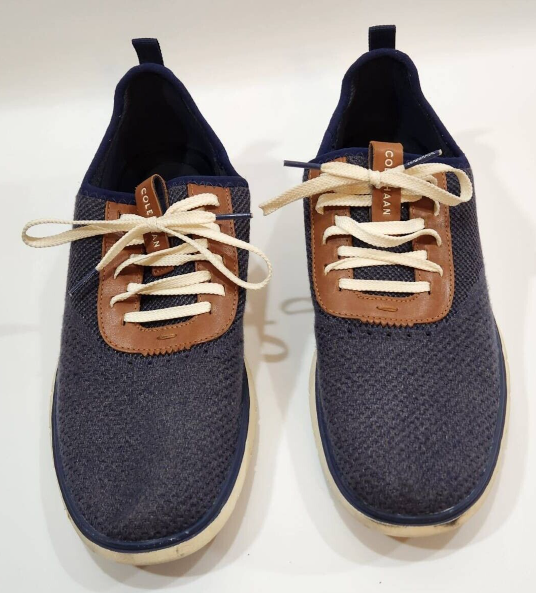 Cole Haan Mens Generation Zerogrand Stitchlite Sneakers Blue C31403 Low Top  12M