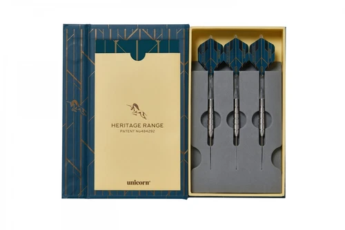 UNICORN HERITAGE CLIFF LAZARENKO 90% TUNGSTEN STEEL TIP DARTS SET 24g