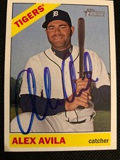 Alex Avila Tigers 2015 Topps Heritage Signed Autograph Card #129 ~ COA
