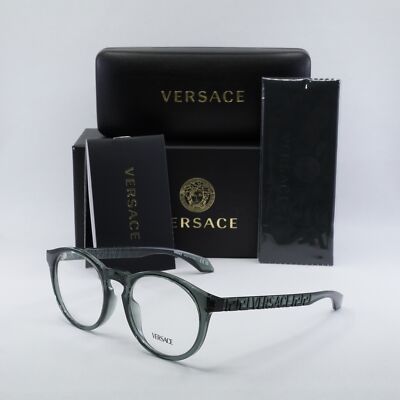 VERSACE VE3355U 5453 Grey Transparent 51mm Eyeglasses New  display picture 3
