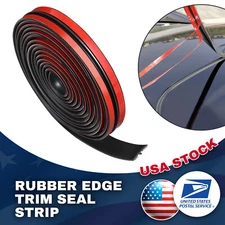 10ft T Shape Rubber Seal Car Door Edge Guard Molding Trim Protectors Strip Black